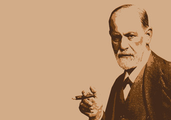 Freud - portrait - personnage célèbre - psy -psychiatre - psychanalyse - scientifique