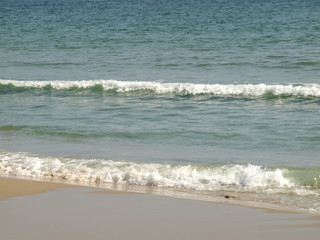 Close up beach