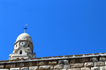 Steeple of the Dormition Abbey in Jerusalem