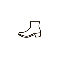 woman boot icon. sign design