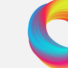 Abstract colorful pattern on white background.