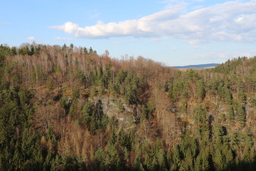Abendstimmung im Elbsandsteingebirge