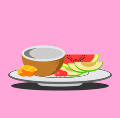 coconut salad recipes, summer fruits