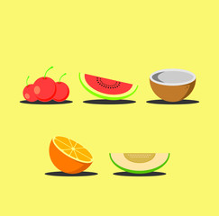 fruits vector logo