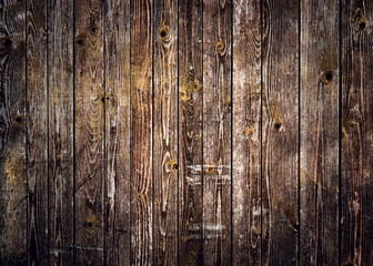 Rustic wood planks background with nice vignetting