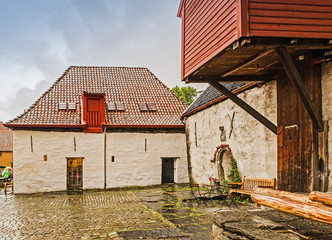 Historisches Hanseviertel Bryggen in Bergen, Norwegen