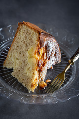 A slice of apple cake