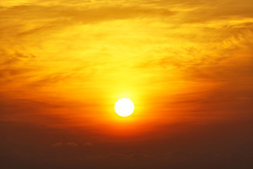 Morning of Natural Beach Hua Hin, Thailand