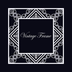Art Deco frame border
