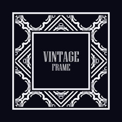 Art Deco frame border