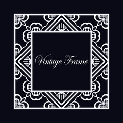 Art Deco frame border