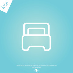 Bed vector icon