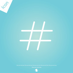 Hashtags vector icon