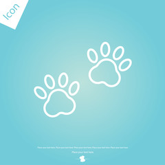 Paw vector icon