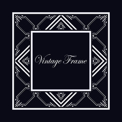 Art Deco frame border