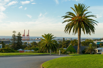 Fototapeta premium Blick auf den Hafen, Fremantle, Perth, Westaustralien, Australien