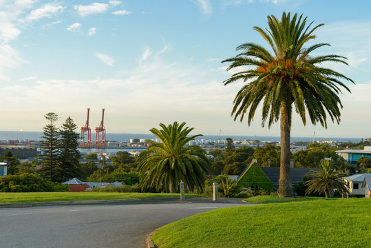 Blick auf den Hafen, Fremantle, Perth, Westaustralien, Australien