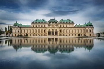 Fotobehang Belvedere Paleis, Wenen, Oostenrijk. © Tryfonov