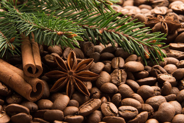 coffee;cinnamon;christmas tree;anise