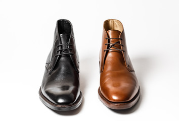 Men's classic shoes isolated on white background