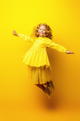 girl in yellow dress