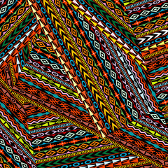Geometrical ethnic motifs background