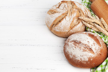 Various crusty bread