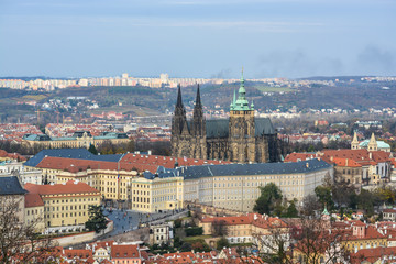 Fototapeta na wymiar Prague Castle is a UNESCO World Heritage Site.