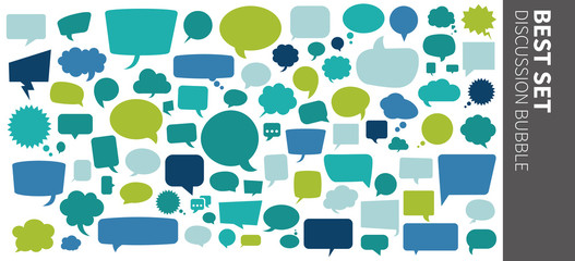 Naklejka premium Bulle de discussion