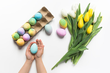 Vibrant Easter eggs