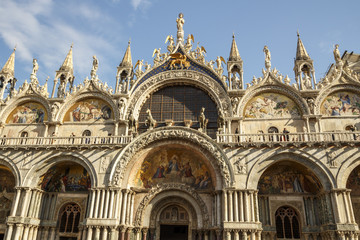 Fototapeta na wymiar St Mark's Basilica in Venice, Italy, 2016