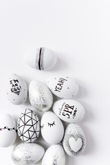 Modern Monochrome Easter eggs
