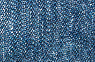 Blue denim fabric. Texture of fabric