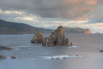 landscape of coast in the Cantabrian Sea