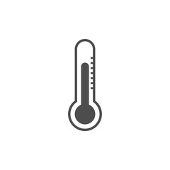 Thermometer icon, vector illustration. Flat design.