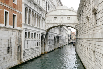 The Bridge of Sighs (Ponte dei Sospiri) in Venice, Italy