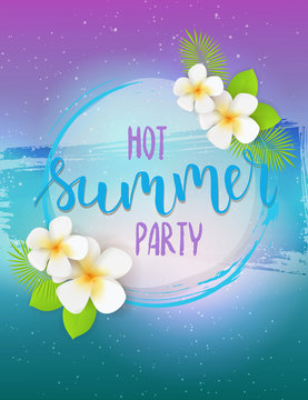 Hot summer party poster