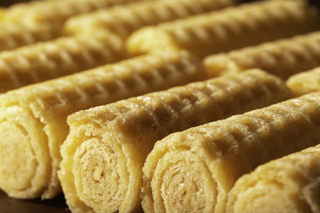 waffle rolls background