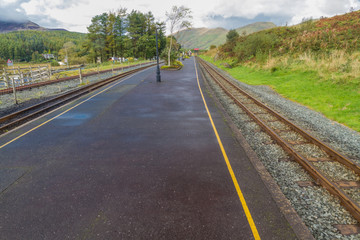Railway Platform at Rhyd Ddu