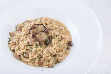 risotto with porcini mushrooms