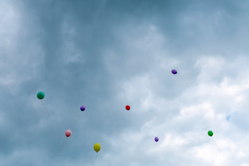Multicolored balloons