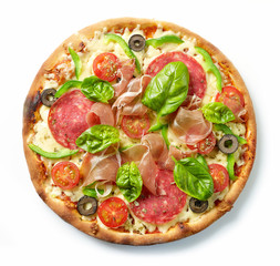 Freshly baked pizza