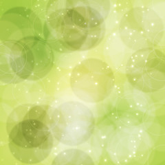 Circles Green Background