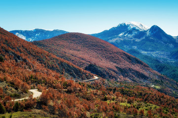 Windy Road in the Albanian Alps