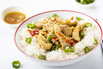 rice with chicken and vegetables