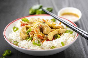 rice with chicken and vegetables