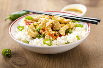 rice with chicken and vegetables