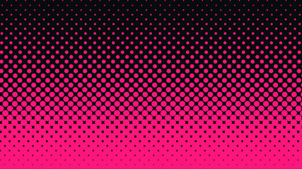Halftone gradient pattern vertical vector illustration. Pink dark dotted, black halftone texture. Pop Art black pink halftone, comics Background. Background of Art. AI10