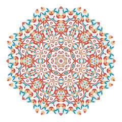 Mandala. Ethnicity round ornament. Ethnic style. Elements for invitation cards, brochures, covers. Oriental circular pattern. Arabic, Islamic, moroccan, asian, indian native african motifs.