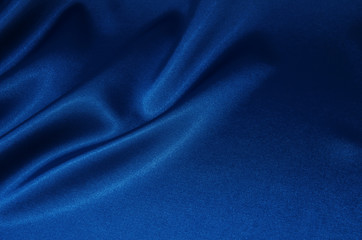 Naklejka na ściany i meble Blue satin, silk, texture background